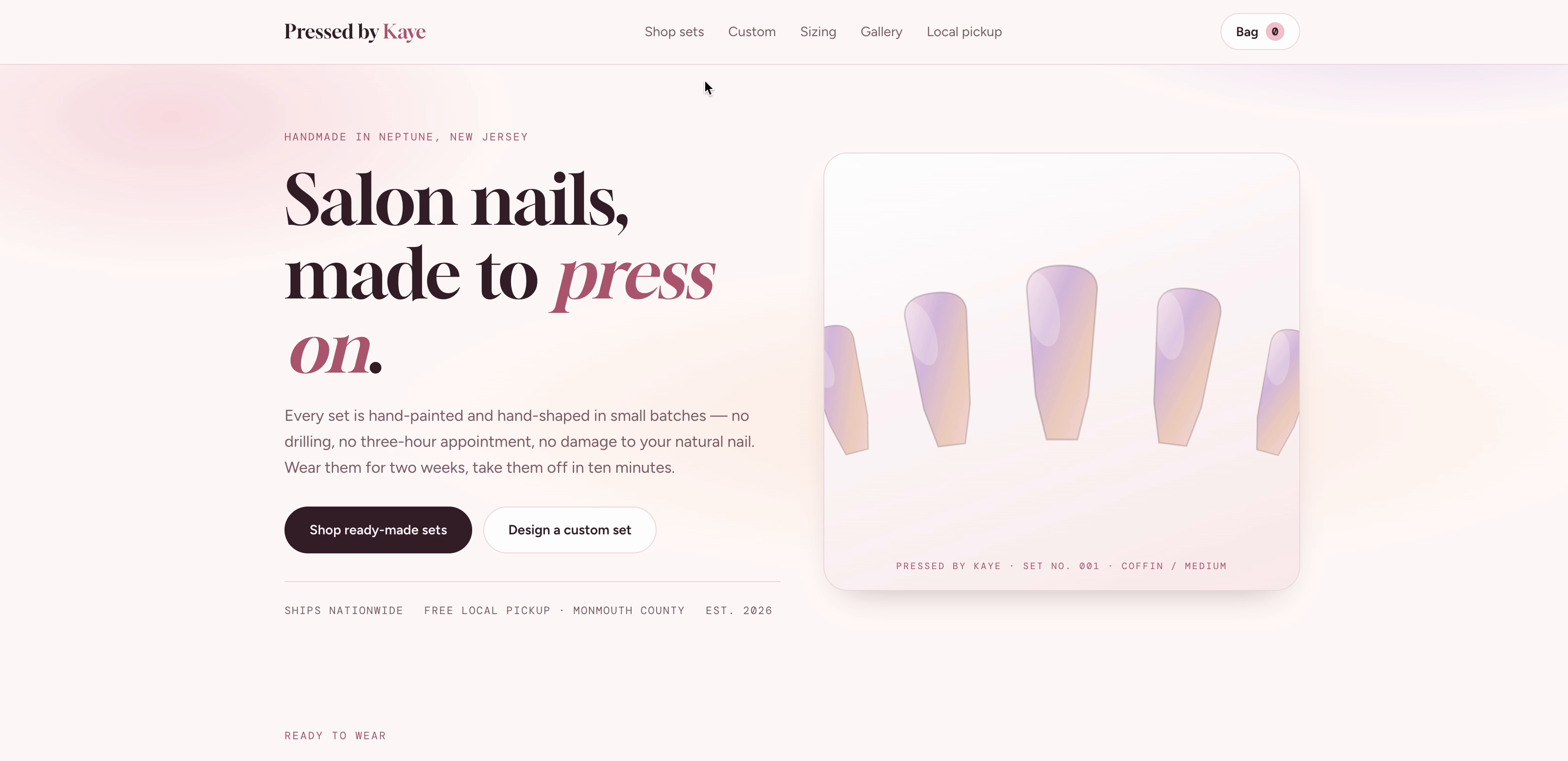 Pressed by Kaye homepage